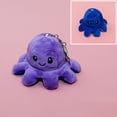 thumbnail image 1 of Qiaoxi Reversible Octopus Plush Pendant Double-sided Expression Flip Octopus Keychain Toy Doll, 1 of 7