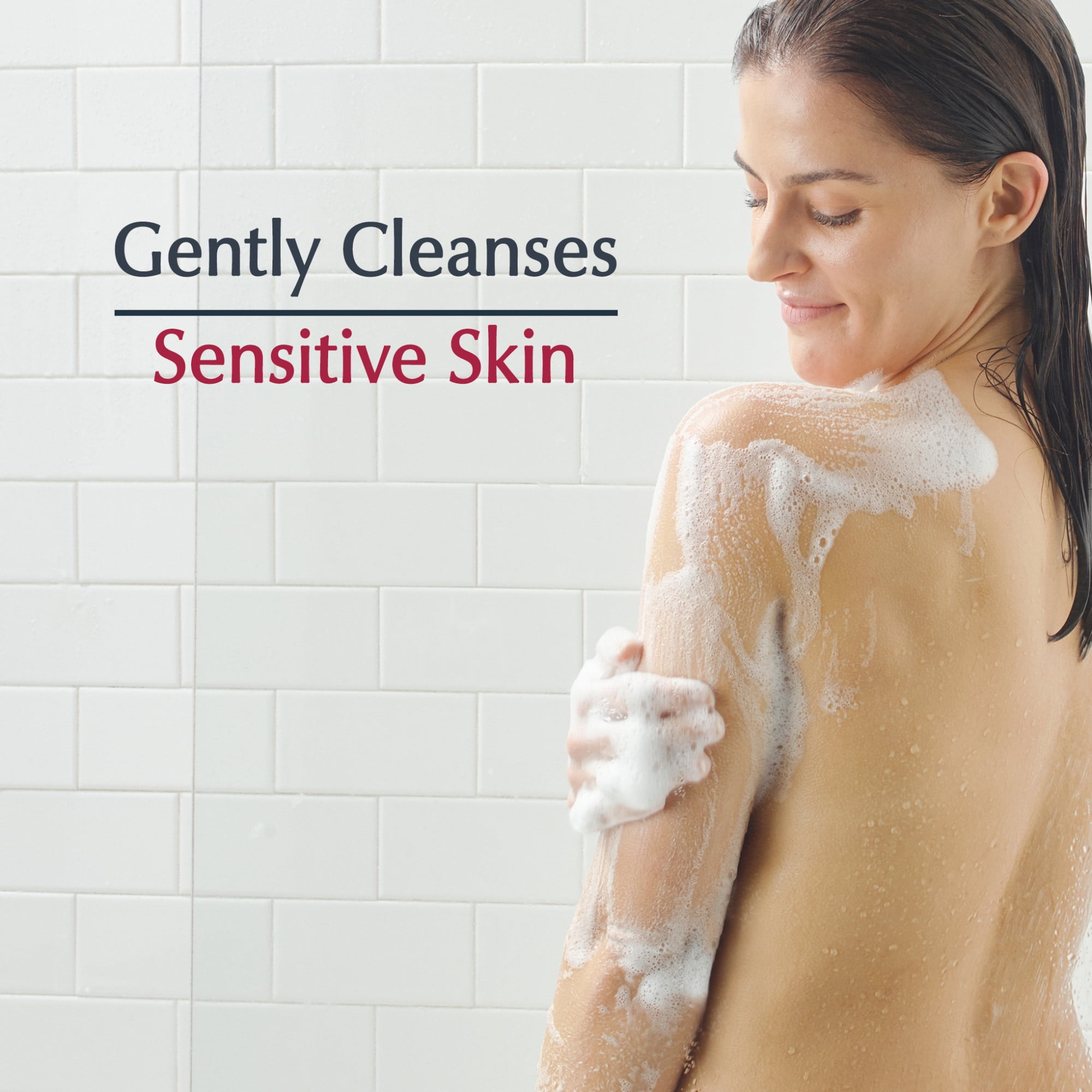 Eucerin Skin Calming Body Wash for Dry, Itchy Skin with Omega Oils, Fragrance Free, 16.9 fl oz