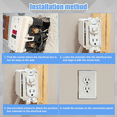 thumbnail image 4 of 6pcs Electrical Outlet Box Extender,Single Gang Box Extender with 12pcs Screws 1 Gang Switch Unit Receptacle Extender, 4 of 6