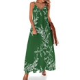 thumbnail image 1 of Vestido sin mangas de algas verdes vestido de manga larga ropa de mujer verano 2024 novedades Vestidos de verano para mujer, 1 of 7