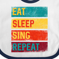 thumbnail image 4 of Inktastic Choir Music Eat Sleep Sing Repeat Boys or Girls Baby Bib, 4 of 4