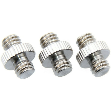 CAMVATE 3/8 -16 Male to 3/8 16 Male Thread Screw Adapter for DSLR Flash Tripod Light Stand 3-Pack