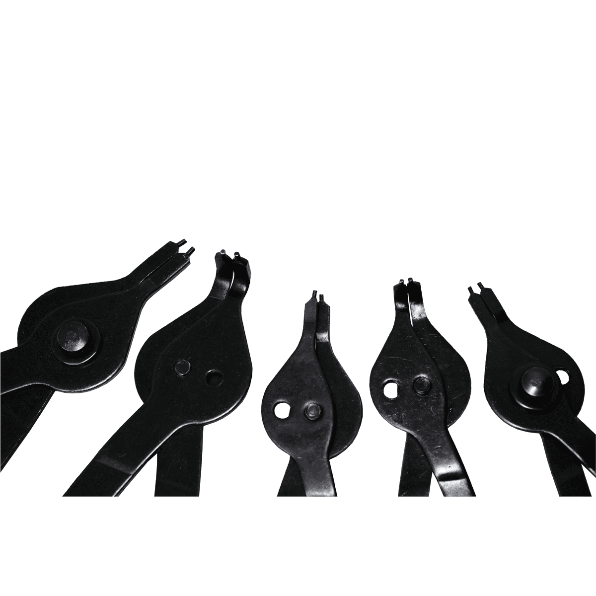 K-Tool 55001 5-pc Heavy Duty Reversible Snap Ring Plier Set