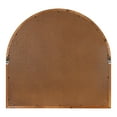 thumbnail image 5 of Kate and Laurel Boldmere Modern Farmhouse Wide Windowpane Arched Mirror, 30 x 29, Rustic Brown, Decorative Vintage Inspired Window Mirror for Farmhouse Wall Decor, 5 of 8