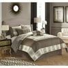 Better Homes and Garden Grey Stripe 7-Piece Bedding Comforter Set