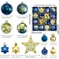 thumbnail image 6 of Hbtdoern Gift Set Navy Blue & Gold Christmas Ornaments, 16ct Shatterproof Baubles with Glitter & Matte Finishes, Ready for Holiday Decorating, 6 of 7
