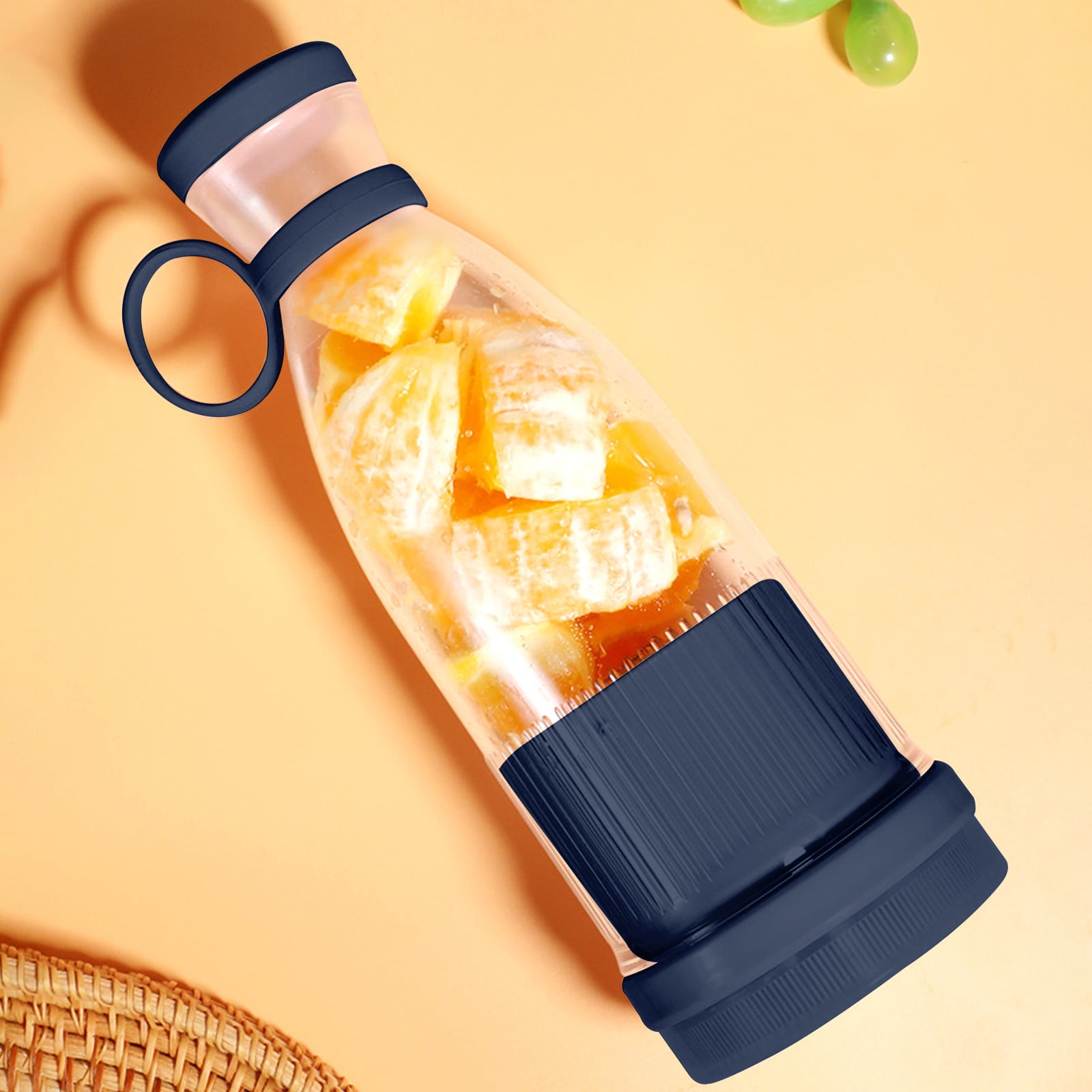Tuphregyow Portable Blender,Personal Blender Juicer Cup,Handheld Fruit Machine,Smoothies And Shakes Blender,Usb Rechargeable With 6 Blades for Kitchen