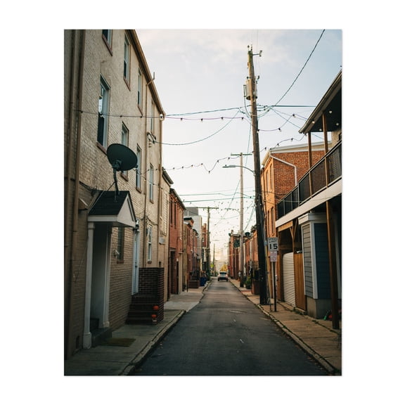 Chapel Street, Butchers Hill - Baltimore Maryland Photography Unframed Wall Art Print 8 x 10 inches