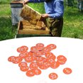 thumbnail image 3 of 50 Pcs Numbered Label Round Beautiful Beehive Tags for Beekeeping Animal Husbandry, 3 of 7