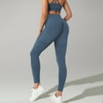 thumbnail image 2 of vigerkar Lift Leggings for Women Yoga Pants Ruched Booty High Waist Seamless Workout Leggings Blue, M, 2 of 9