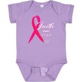 thumbnail image 3 of Inktastic Faith Over Fear Breast Cancer Awareness with Pink Ribbon Boys or Girls Baby Bodysuit, 3 of 5