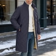 thumbnail image 2 of Men's Extra Long Parka Winter Coats Jacket Heavy Warm Water-resistant Outerwear Cold Weather for Fall Winter Outfits(Grey,M), 2 of 9
