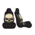 thumbnail image 3 of Sikiie Gothic Winged Skull Car Seat Covers 2PCs Front Car Seat Covers Universal fit for Most Cars SUVs and Trucks-1, 3 of 9