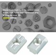 thumbnail image 4 of Tuerca deslizante estándar de 20 piezas Tuerca deslizante en T de acero al carbono galvanizado para accesorios de perfil de aluminio(T Nut Typ 40 M8), 4 of 5