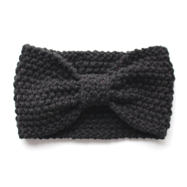 Banda para el cabello de lana tejida a mano para otoño e invierno, gorro de lana con protección para los oídos, banda para el cabello de ala ancha, accesorios para el cabello, tocado para mujer