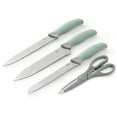 thumbnail image 2 of Oster Lindbergh 14 Piece Stainless Steel Cutlery Set in Green with Soft Grip Handles, 2 of 5