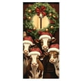 thumbnail image 1 of Fundas decorativas para puertas de entrada Fundas elásticas de tela para puertas, para uso festivo en exteriores e interiores Transforme su entrada con el espíritu navideño, 1 of 4