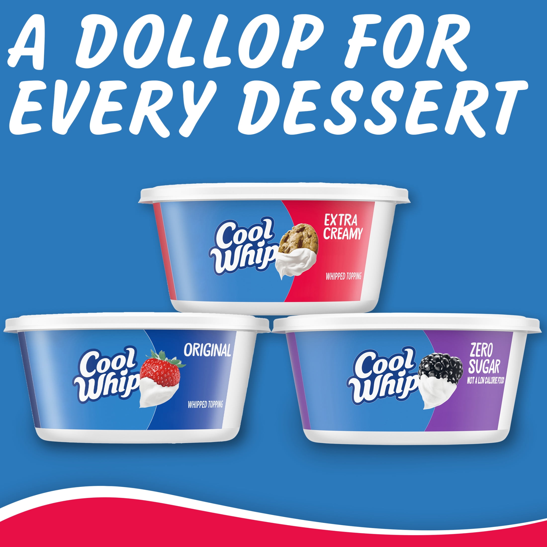 Cool Whip Extra Creamy Whipped Topping, 8 oz Tub