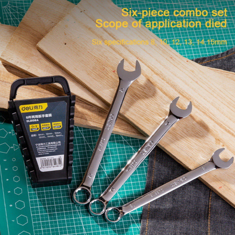 Dual Purpose Wrench Set Of 6 8-15mm