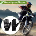 thumbnail image 2 of Full Finger Men's Steel Shell Cycling Gloves Motorcycle Gloves for Climbing Motorcycling Cycling Polyester Black One Size, 2 of 6