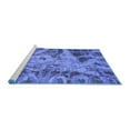 thumbnail image 2 of Ahgly Company Machine Washable Indoor Rectangle Persian Blue Bohemian Area Rugs, 7' x 10', 2 of 4
