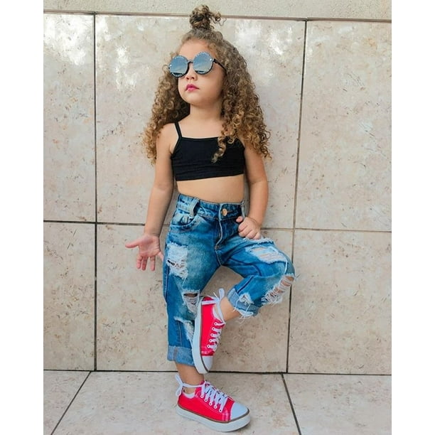 Newborn distressed cheap jeans