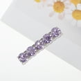 thumbnail image 5 of Unique Bargains 1 Pc Shoelace Charms Rhinestone Fashion Shoe Accessories Silver Tone Purple, 5 of 5
