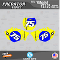 thumbnail image 3 of Kalair GFX Graphics Kit for Yamaha YZ125 (2006-2007) Predator Series, 3 of 5
