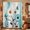 Green, Turquoise, Emerald, White, variant on Blue Spring Floral Shower Curtain Set - Long 72" x 84" Washable Bathtub Curtain with 12 Hooks, Daisy Watercolor Vintage Butterfly Waterproof Fabric Stall Shower Curtains for Bathroom/Bathtub Décor