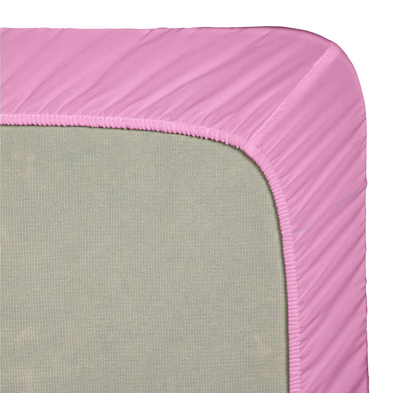 Clara Clark Premier 1800 Collection Single Fitted Sheet, Full Size, Magenta