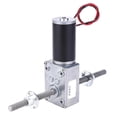 thumbnail image 1 of Worm Gear Motor Double Shaft Coaxial M8 Thread Speed Reduction 2435 Motor with Flange 24VSpeed Reduction Ratio 200, 1 of 4