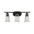 thumbnail image 2 of Chantilly 3-Light Bathroom Vanity Light in Matte Black, 2 of 6