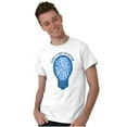 thumbnail image 5 of Shine a Light on Autism Bulb Symbol Men's Graphic T Shirt Tees Brisco Brands M, 5 of 6