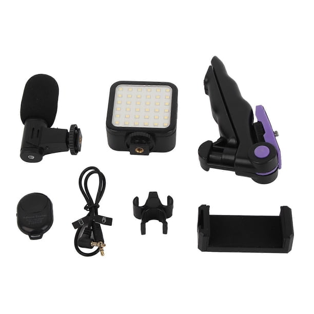 Professional Live Streaming Mobile Phone Video Photography Kit with Fill Light, Microphone, Tripod