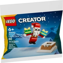 LEGO Creator Christmas Chimney Fun with Santa - Festive Holiday Stocking Stuffer for Kids - Building Toy for Boys and Girls, Ages 6  - 30692
