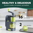 KITEXPERT Vegetable Spiralizer, 4in1 Rotating Blades, Zucchini Noodle