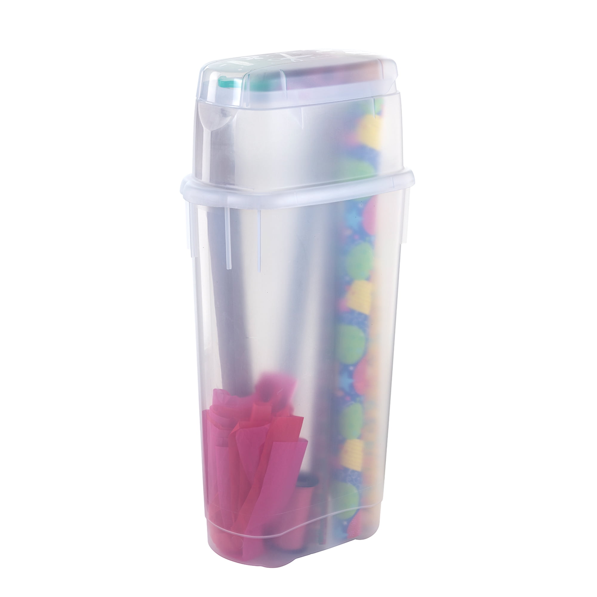 Open Box Rubbermaid Wrap N' Craft Plastic Wrapping Paper Holder Container