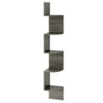 thumbnail image 6 of Resenkos 5-Tier Corner Shelf - Wall-Mounted Floating Bookshelf, Storage Organizer, French Oak, 6 of 8
