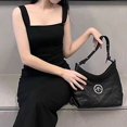 thumbnail image 2 of GROTTO Hobo bag gender-neutral pleated flat replacement armpit shoulder crossbody soft, 2 of 5