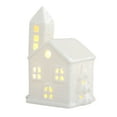 thumbnail image 2 of YOHAVEN Christmas Miniature Porcelain Village LED Houses Tabletop Figurines Holiday Home Office Fireplace Mantle Xmas Decor Collectible Gifts, 2 of 8