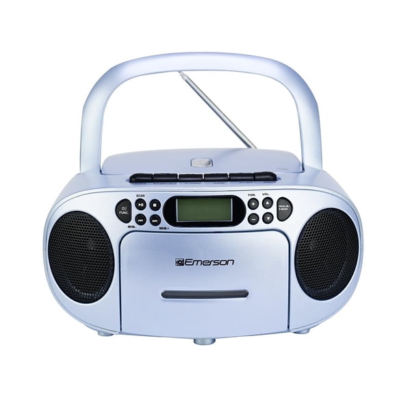 Boombox Emerson EPB-3003 Reproductor de CD, Casete, Radio AM/FM y Entrada Auxiliar