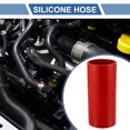 thumbnail image 2 of Unique Bargains 1 Pcs 80mm 3.15" ID 200mm 7.87" Length 0 Degree Red Car Silicone Hose Coolant Hose Universal, 2 of 7