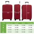 thumbnail image 2 of Uxcell Luggage Cover, Suitcases Covers Elastic Carry on Protector Washable Luggage for Trips Travel Business Dark Red 18-21 inch, 2 of 7