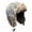 Gray, variant on Winter Trooper Trapper Hat for Men, Warm Fuzzy Faux Furs & Suede Hat with Earflaps Ski Outdoor Snow Cap, One Size
