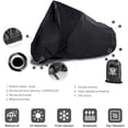 thumbnail image 2 of Funda para moto XYZCTEM, impermeable, negra, XXXL, para todo tipo de clima, 2 of 5
