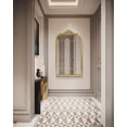 thumbnail image 6 of Arendahl Traditional  Arched Wall Mirror, Carved Elegant Mantel Farmhouse Bathroom Mirror with Antique Ornate Frame, Baroque Inspired Home Decor for Vanity Bedroom Entryway, 6 of 8