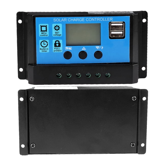 Controlador de carga solar automático 30A 12V 24V Controlador PWM(30A)