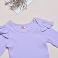thumbnail image 6 of Gubotare Winter Baby Girl Clothes Baby-Girls Bodysuit with Tutu Casual Romper Baby Girls 0 3 6 9 12 18 24 Months (Light Purple,6-12 Months), 6 of 7