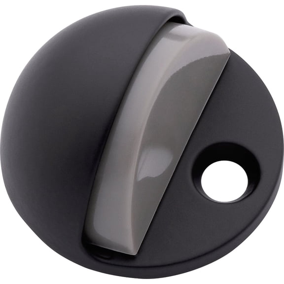 National Hardware 5060129 1.31 in. Metal Matte Black Door Stop - Mounts to Floor - Pack of 5