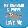 thumbnail image 4 of Inktastic Grammy and Pappy Love Me Sloth Boys or Girls Baby Bib, 4 of 4